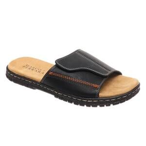 NEW MARCO FERRARA men's marc-28 slide sandal in black